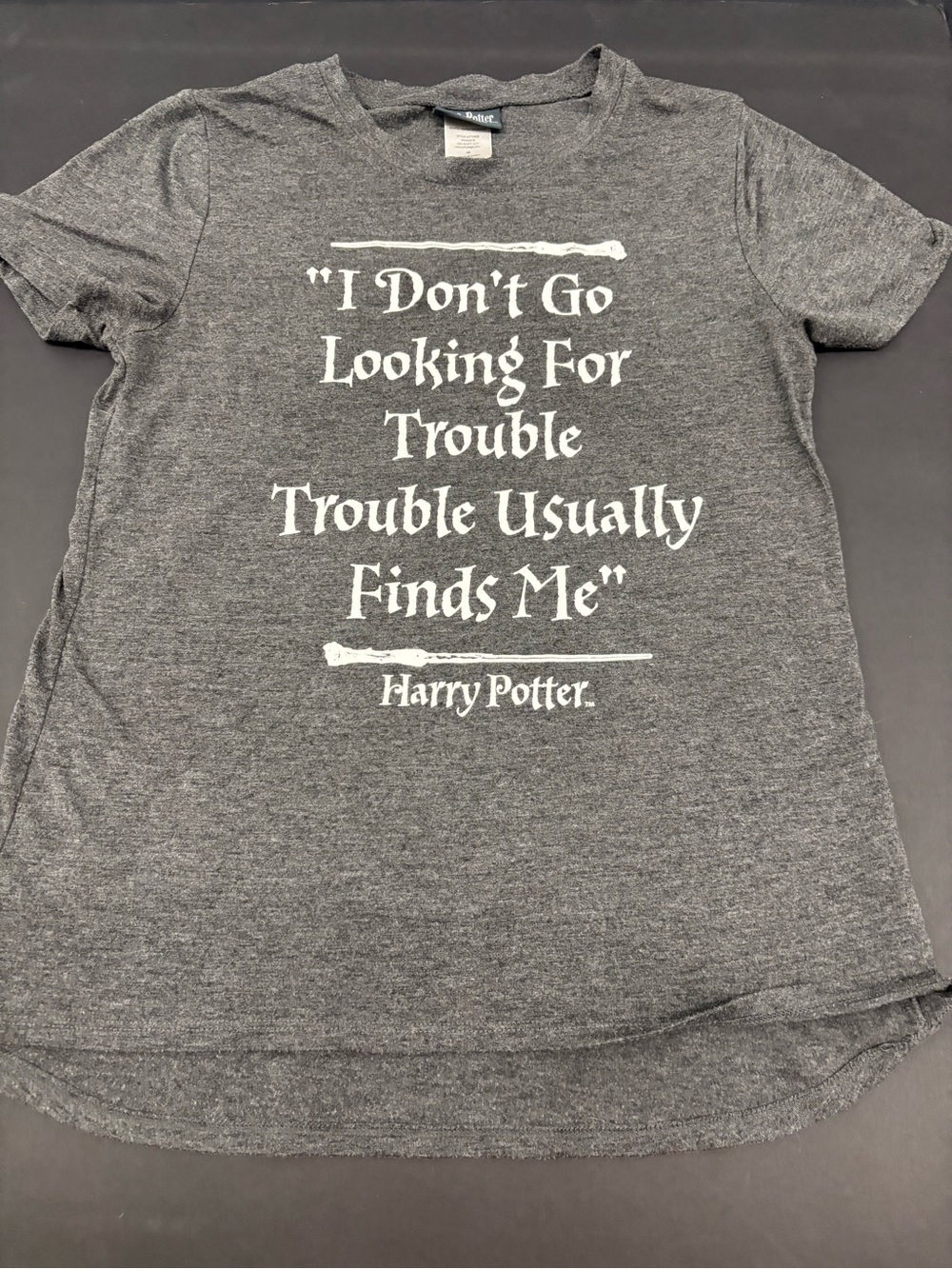 Harry Potter Brand Tee “Trouble Usually Finds Me”